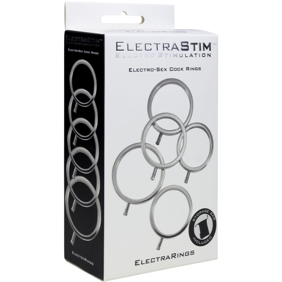 ElectraStim ElectraRings anelli 5 pezzi 36-44 mm alluminio