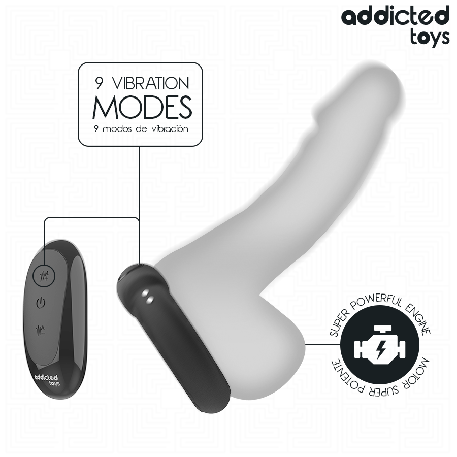 Addicted Toys anello vibrante riscaldante coppia telecomando