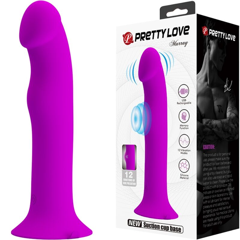 Pretty Love Murray vibratore ventosa viola ricaricabile