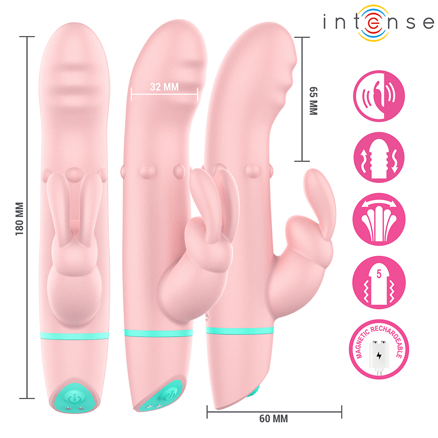 Intense Alvin vibratore rabbit oscillante 5 modi