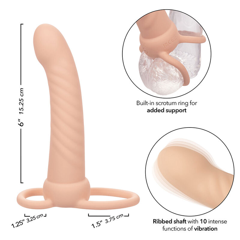 CalExotics Performance Maxx Ribbed vibratore coppia carne