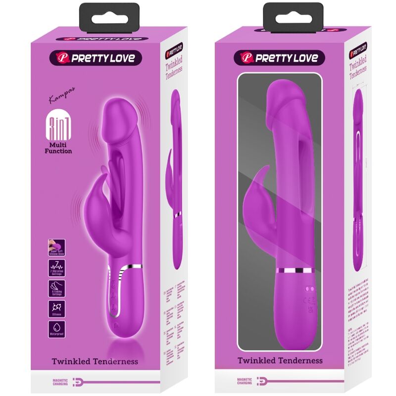 Pretty Love Dejon Vibratore Fucsia Spinta e Rotazione