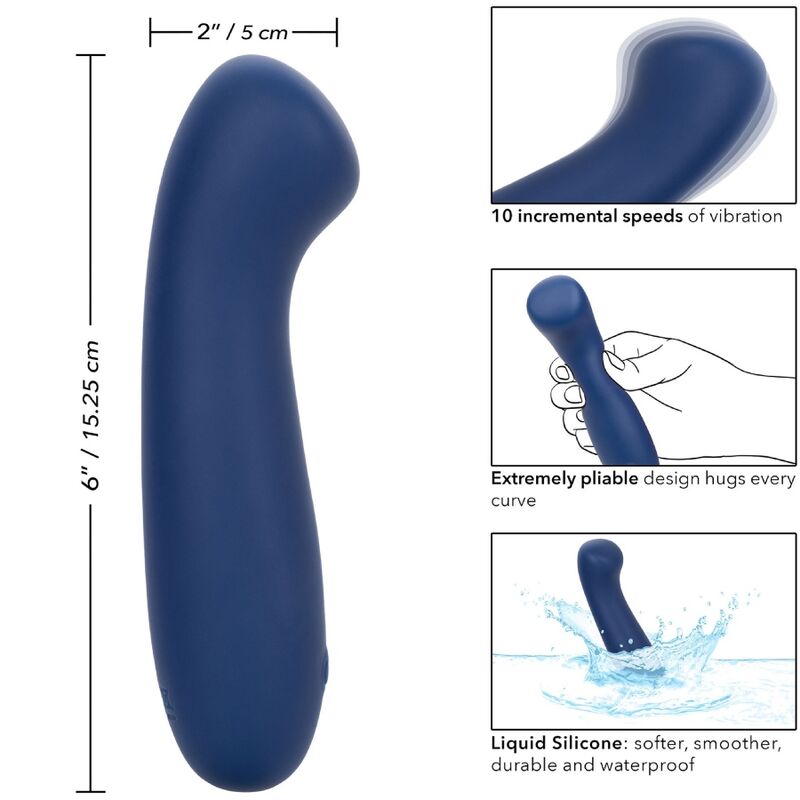 CalExotics Cashmere Satin G vibratore blu 10 velocità