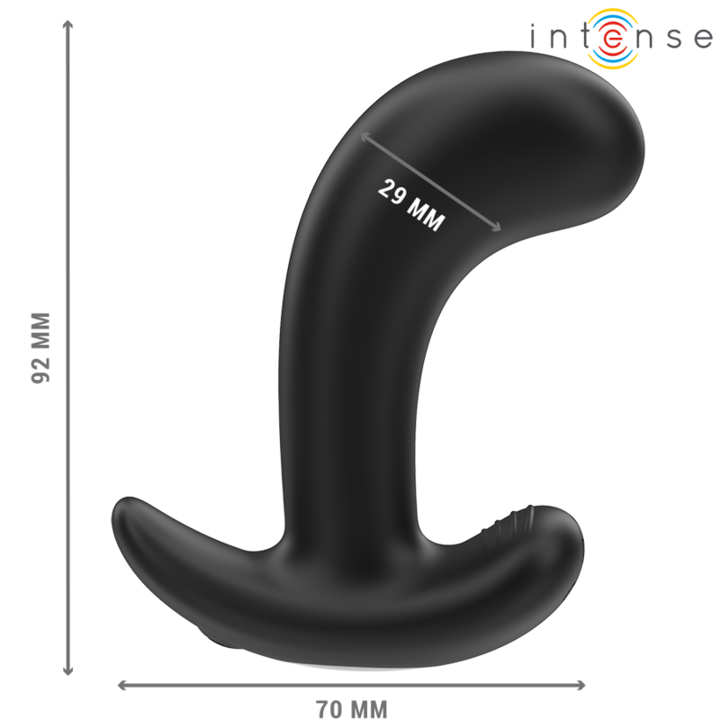Intense Chandler plug vibrante nero telecomando 9 cm