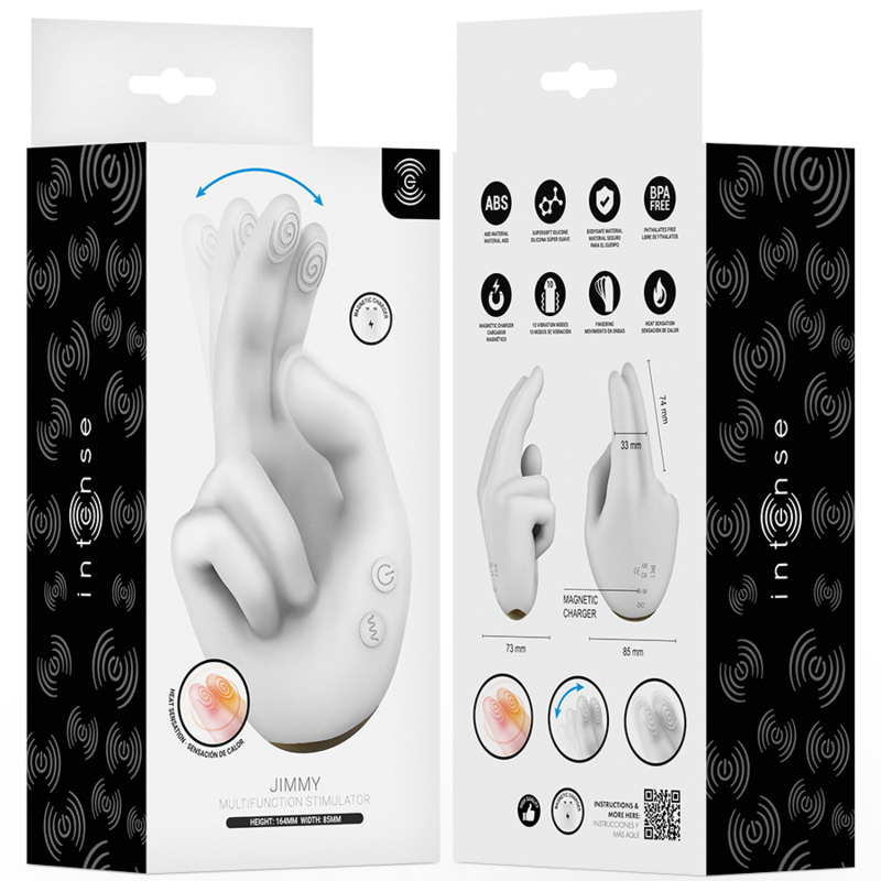 Intense Jimmy vibratore mano riscaldante silicone 10 modi