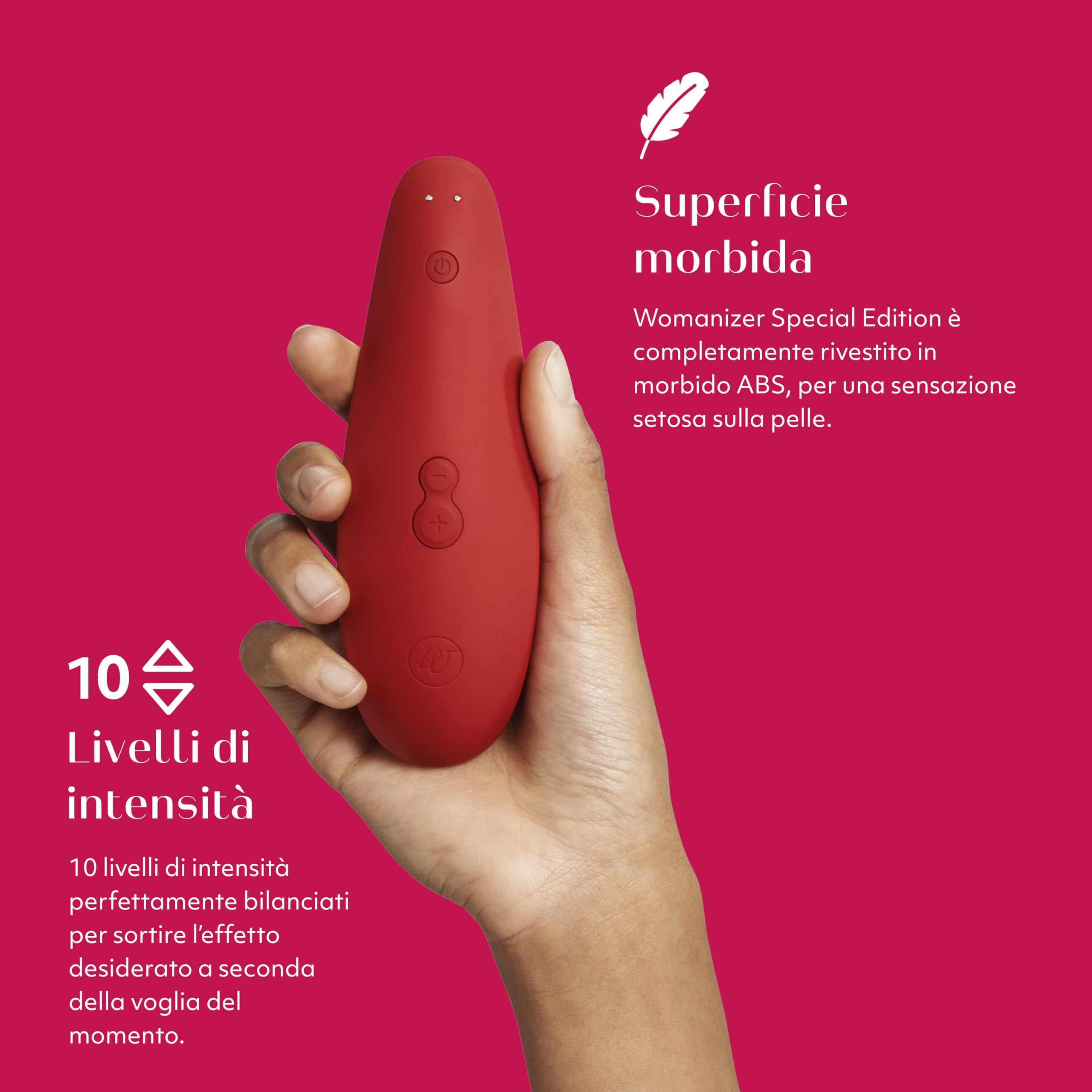 Womanizer Marilyn Monroe stimolatore clitorideo rosso 10 intensità