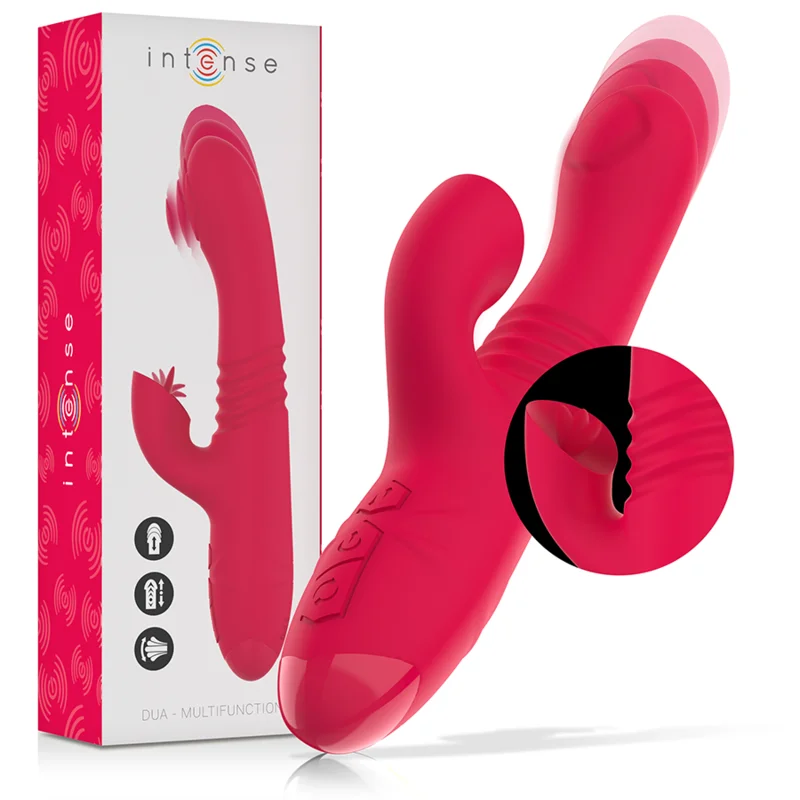 Intense Dua vibratore rabbit 3 motori rosso