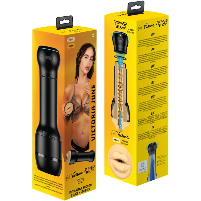 Kiiroo FeelVictoria Mouth masturbatore + PowerBlow
