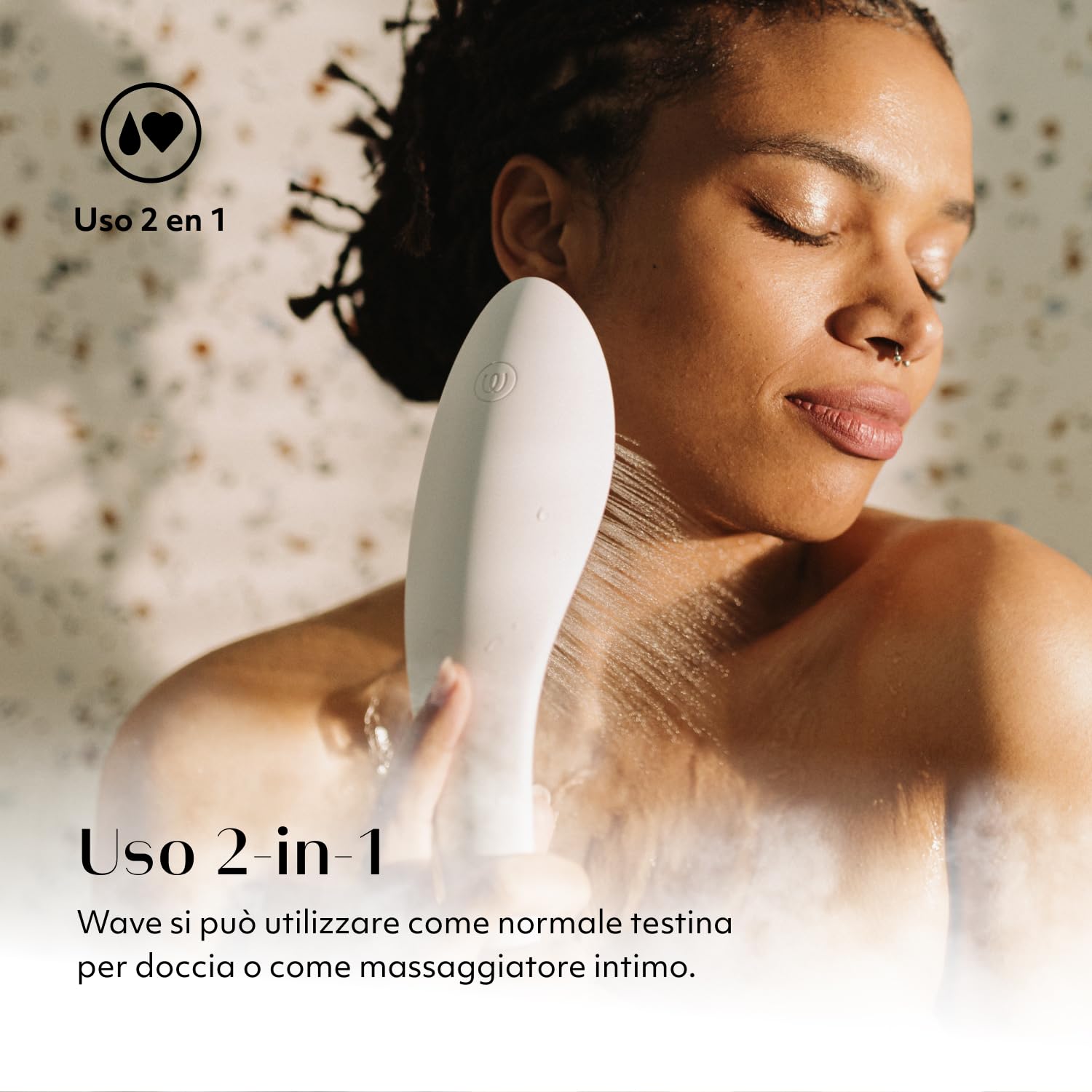 Womanizer Wave soffione doccia chrome 3 getti