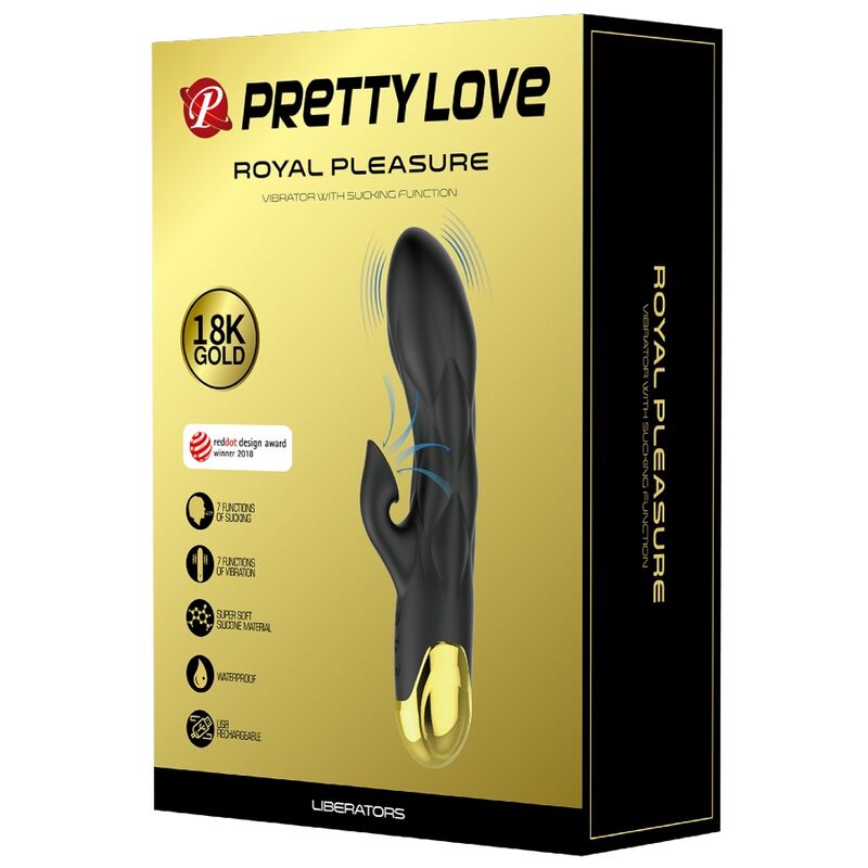 Frutille Pretty Love Liberator vibratore nero aspirazione