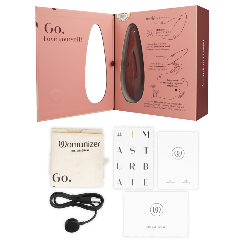 Womanizer Classic 2 Bordeaux stimolatore clitorideo Pleasure Air