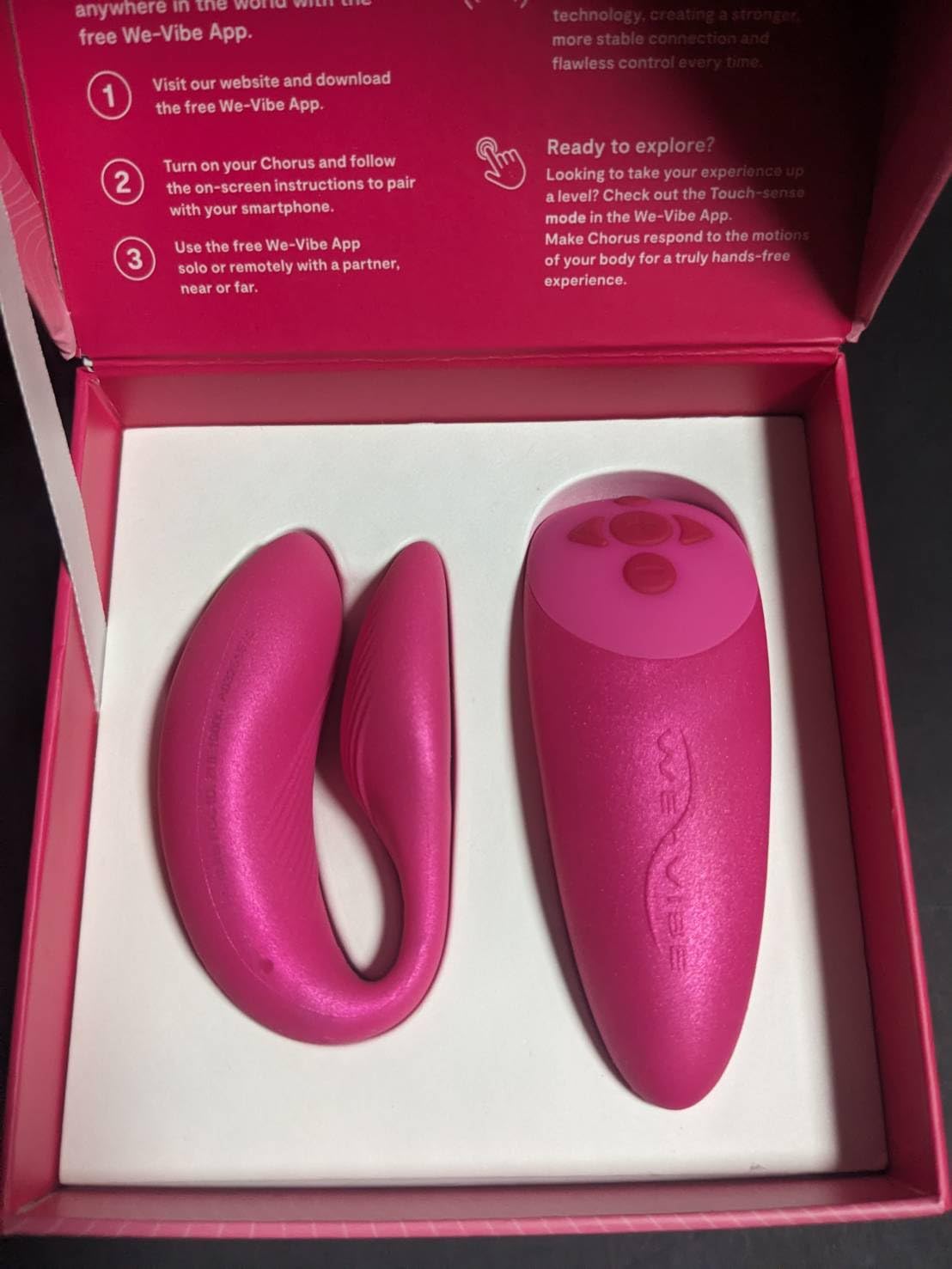 We-Vibe Chorus vibratore di coppia blu con telecomando