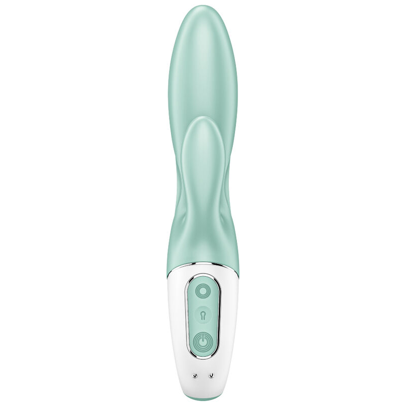 Satisfyer Air Pump Bunny 5+ vibratore rabbit verde gonfiabile