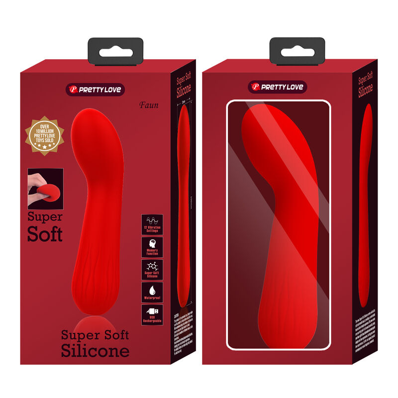 Frutille Pretty Love Faun vibratore punto G rosso 12 modi