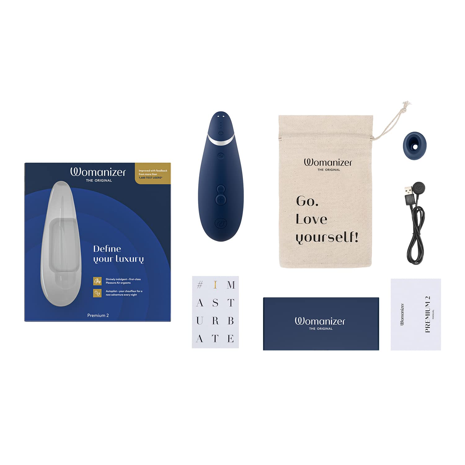 Womanizer Premium 2 stimolatore clitoride ricaricabile