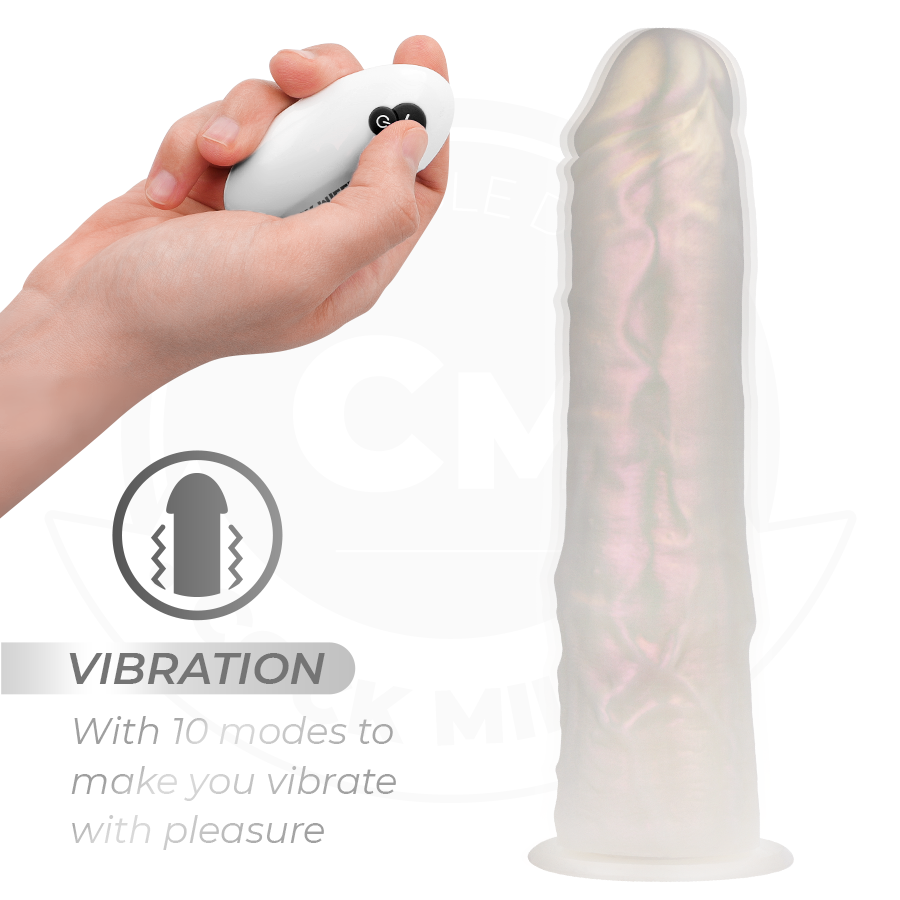 Cock Miller Silicon Lighting dildo vibrante bianco LED