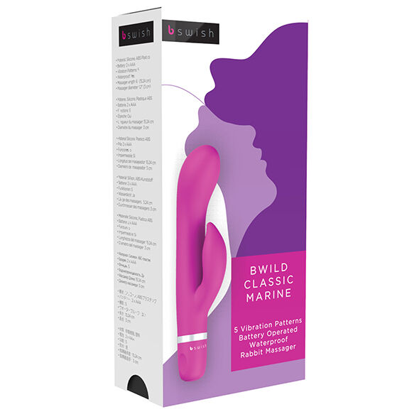 B Swish Bwild Classic Marine vibratore rabbit cerise silenzioso