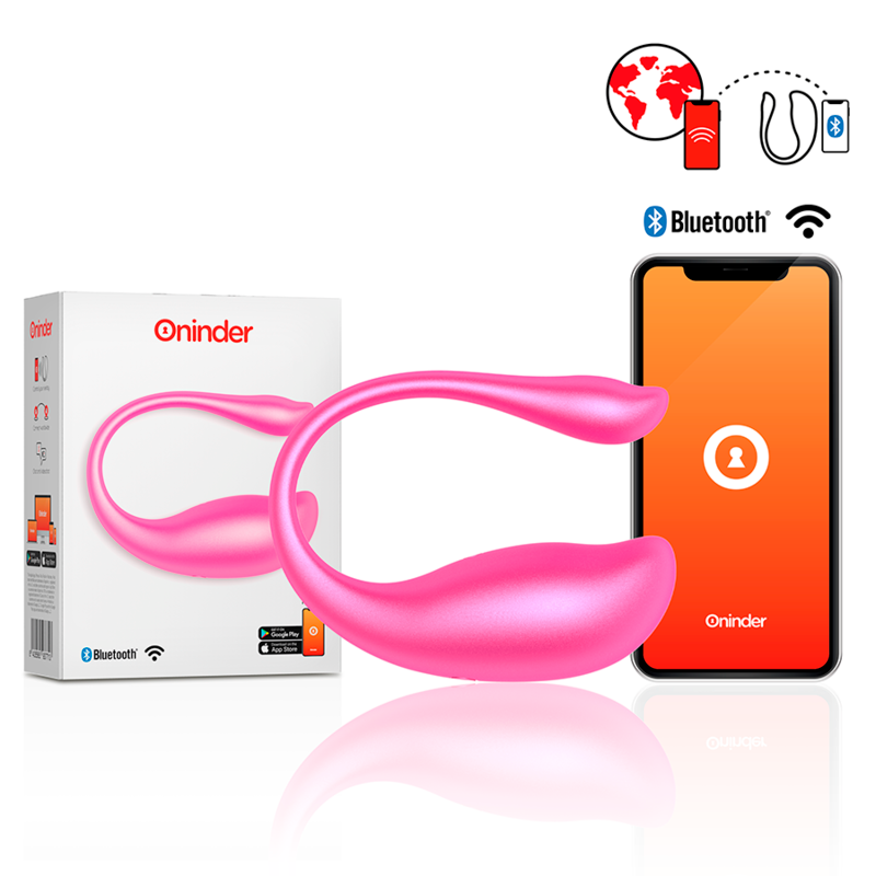 Oninder Egg ovetto vibrante rosa con app