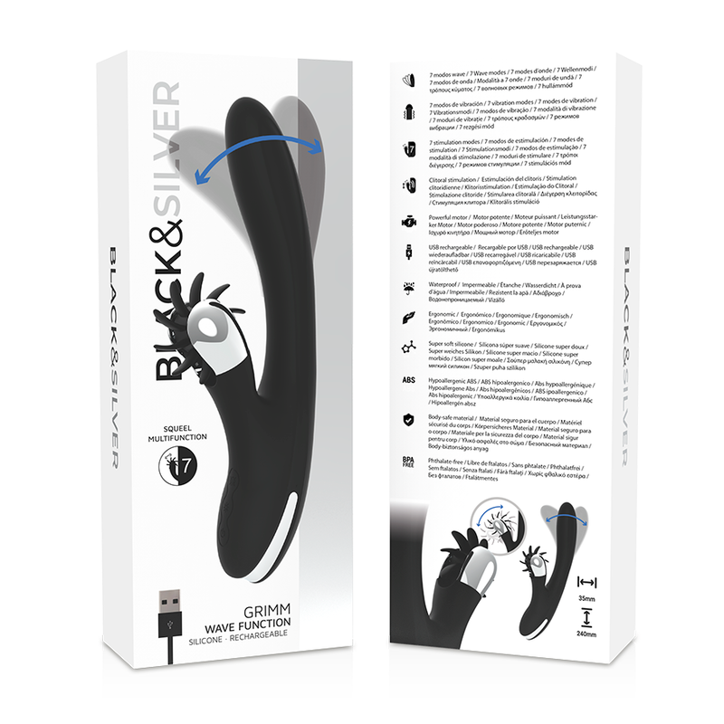 Frutille Grimm Wave Function vibratore punto G black silver