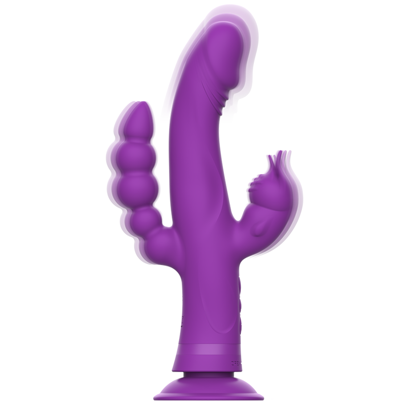 Intense Casanova vibratore 3 motori viola ventosa