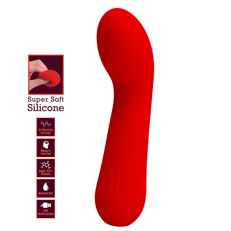 Frutille Pretty Love Faun vibratore punto G rosso 12 modi