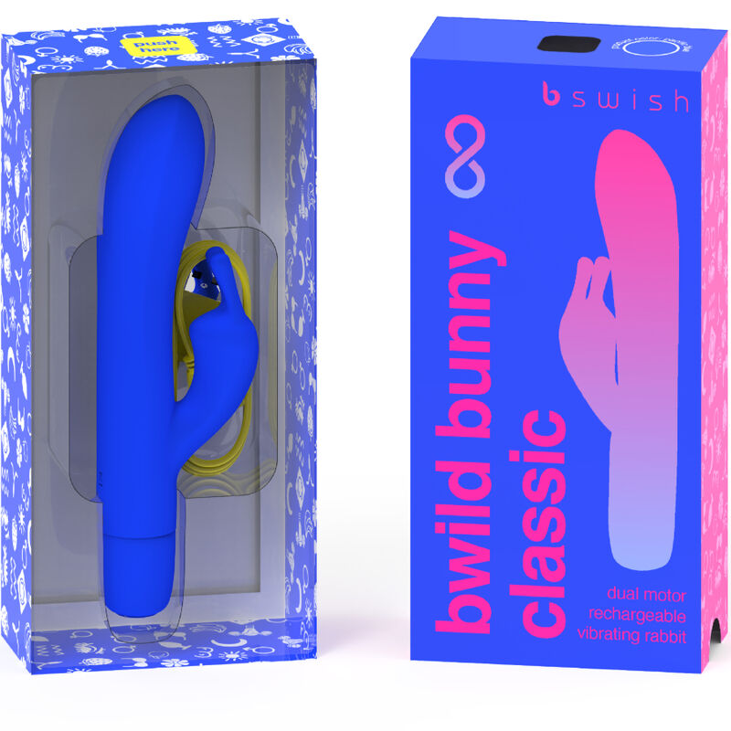 B Swish Bwild Bunny Infinite Classic vibratore rabbit blu silicone