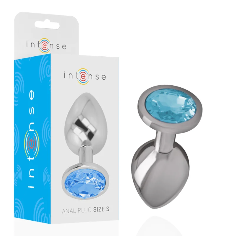 Frutille Intense Gioiello Blu S plug anale in metallo