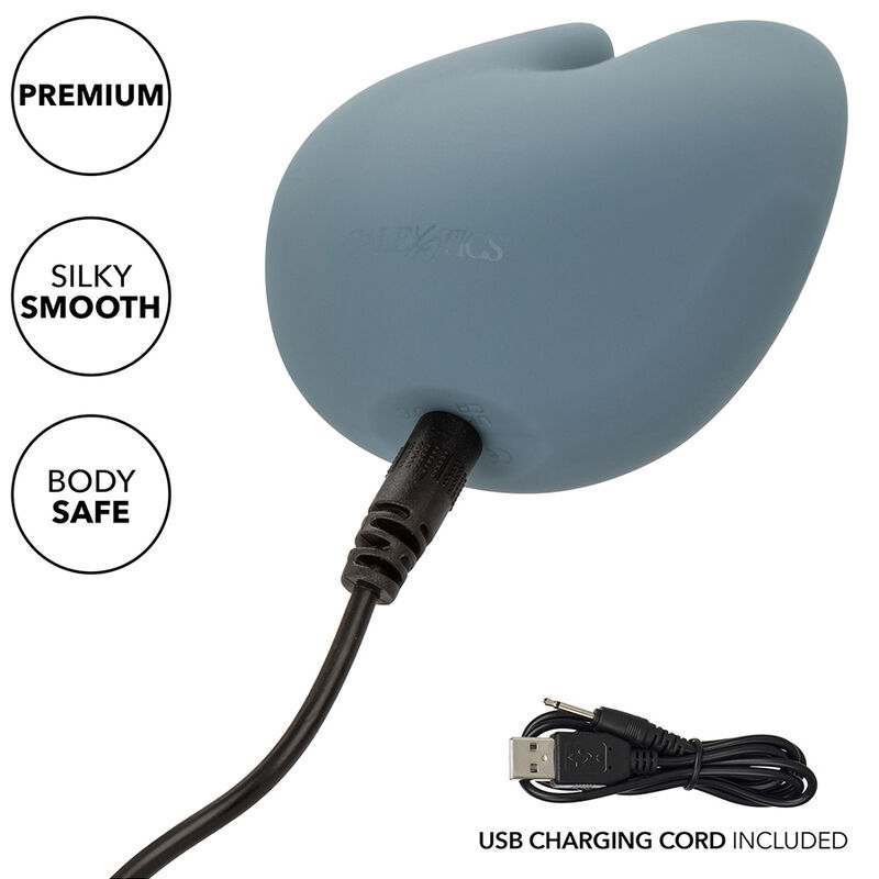CalExotics Mod Curve vibratore blu silicone 10 velocità