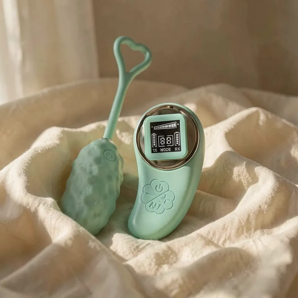 Pretty Love Vivian uovo vibrante verde coppia telecomando