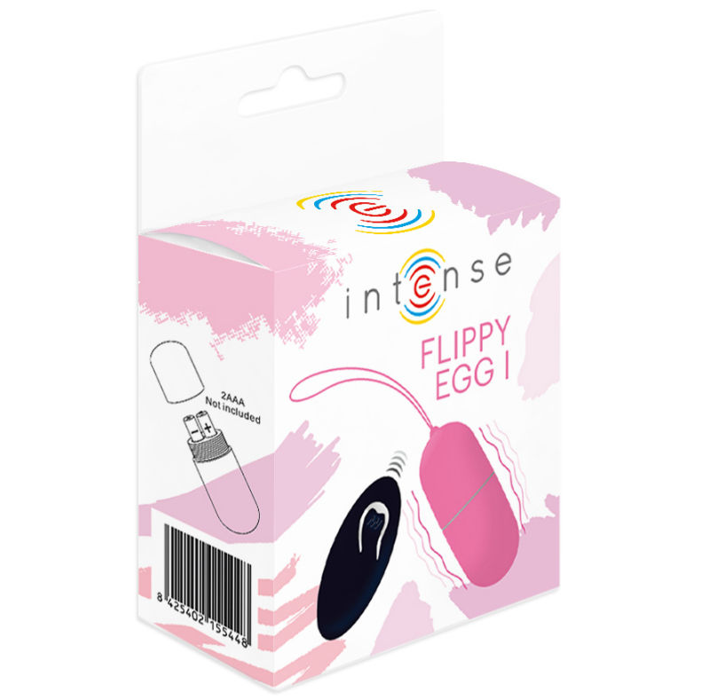 Intense Flippy Egg I ovetto vibrante rosa telecomando 10 m