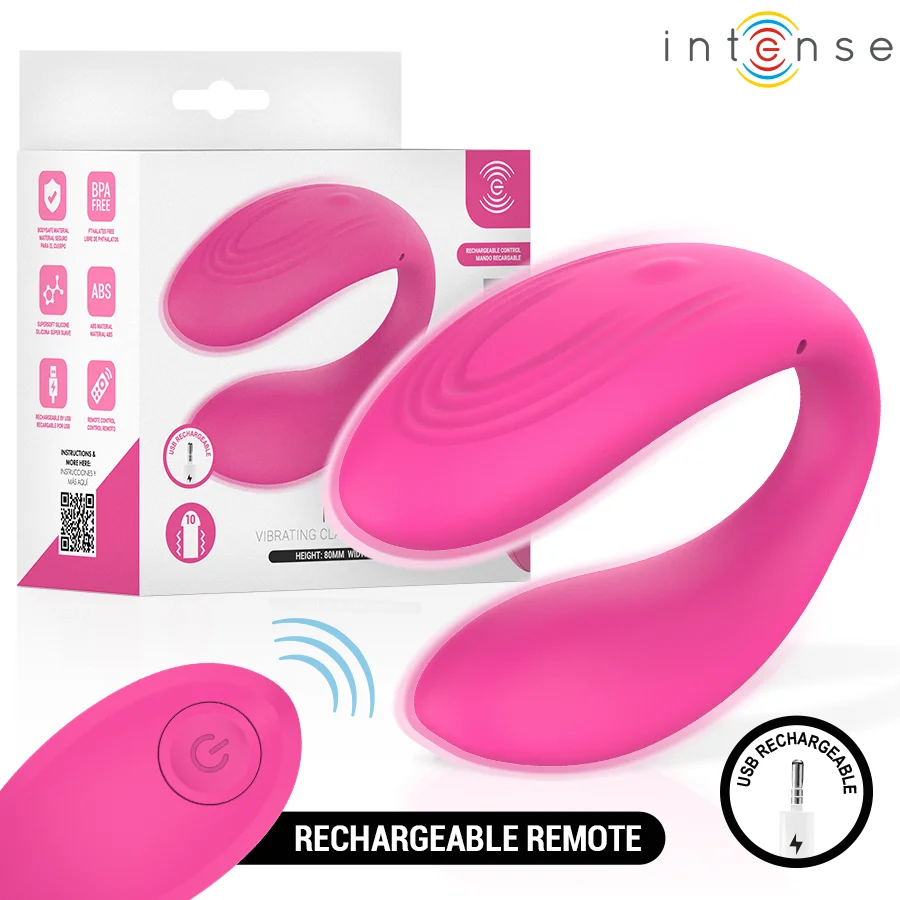 Intense Nora vibratore di coppia a U rosa 10 programmi