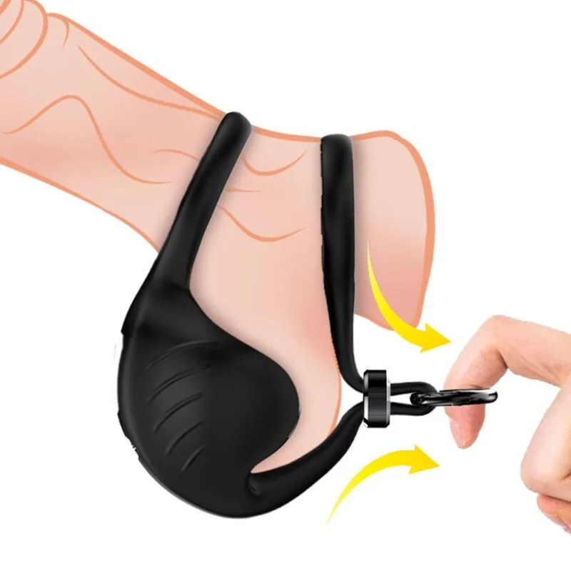 Armony Manta stimolatore scroto vibrante nero