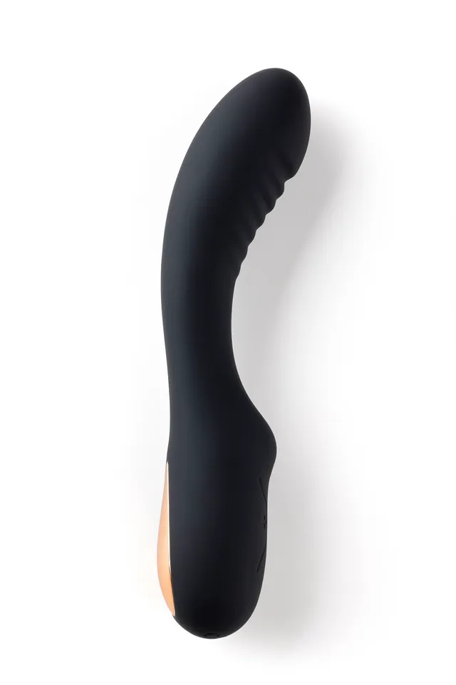 Love Hit by Virgite V5 vibratore ricaricabile nero curvo