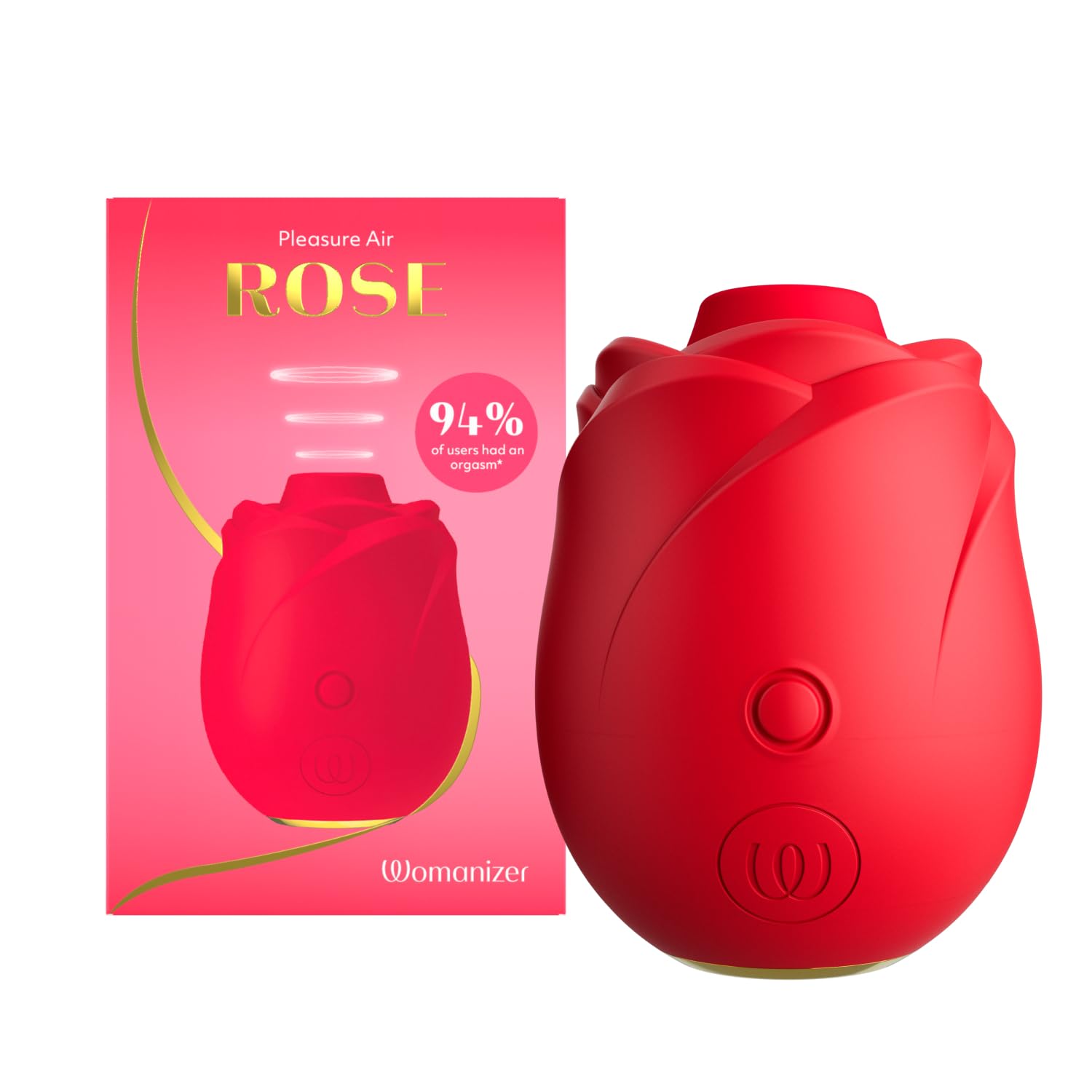 Womanizer Rose succhia clitoride rosso ricaricabile