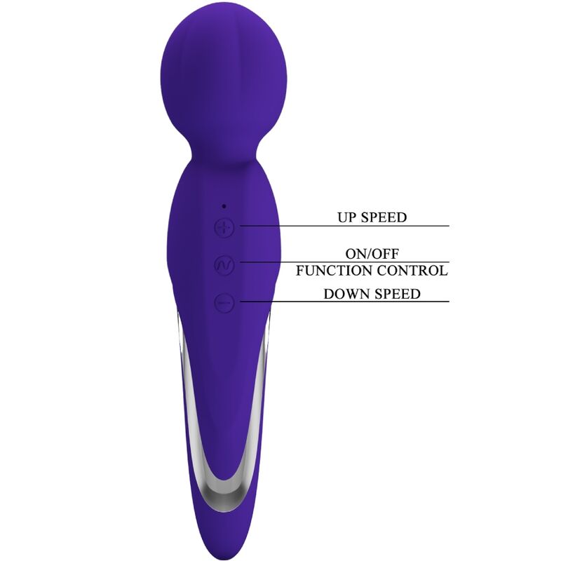 Pretty Love Walter vibratore viola silicone 7 modi