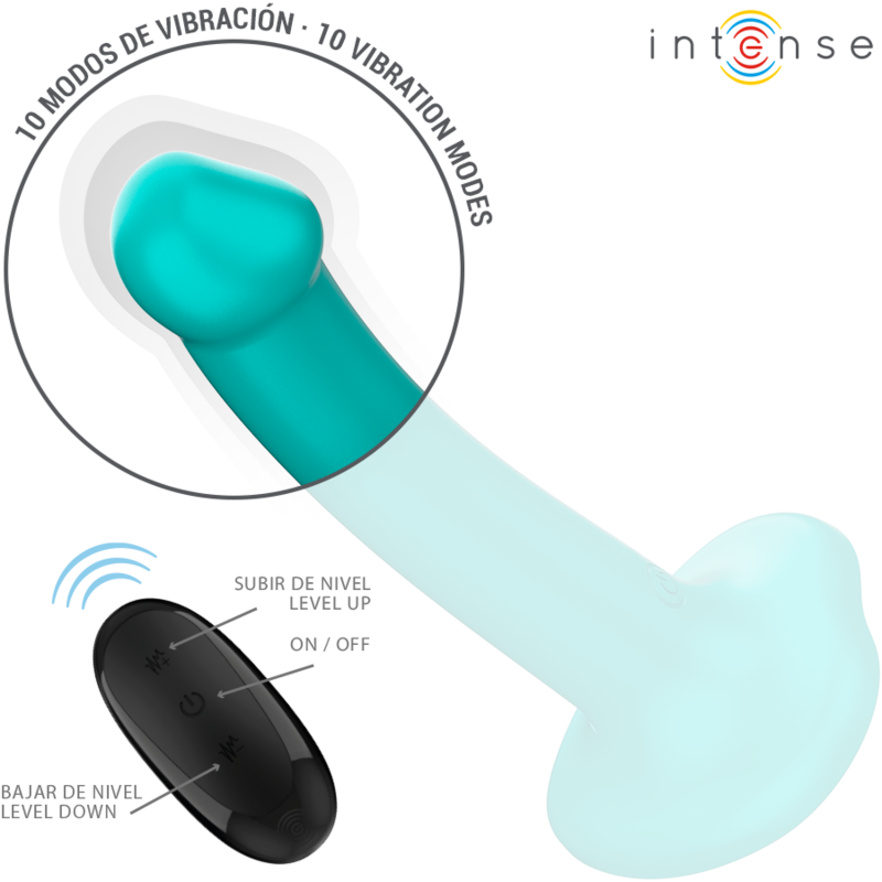 Intense Katie vibratore blu in silicone con telecomando