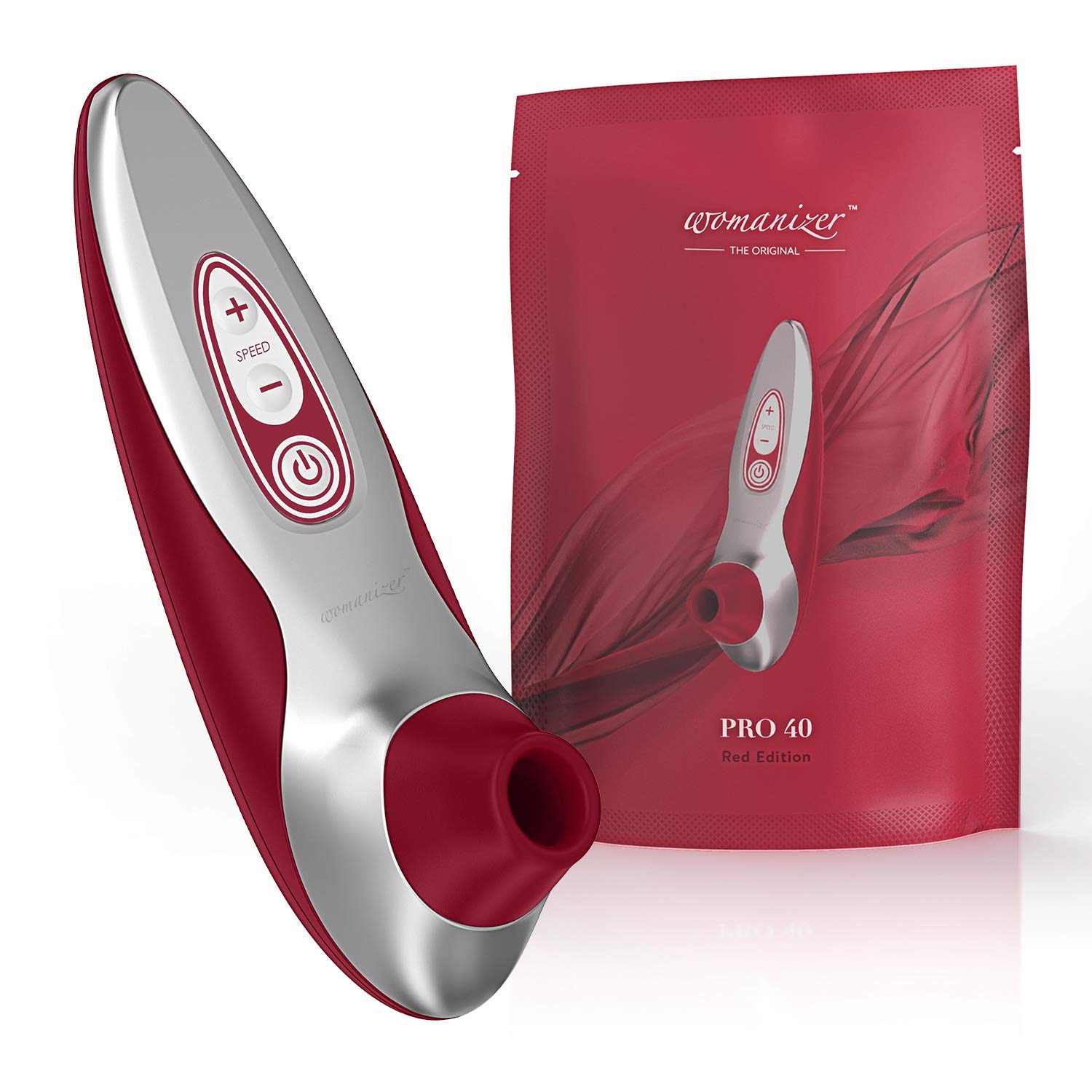 Womanizer Pro40 stimolatore clitorideo Pleasure Air rosso