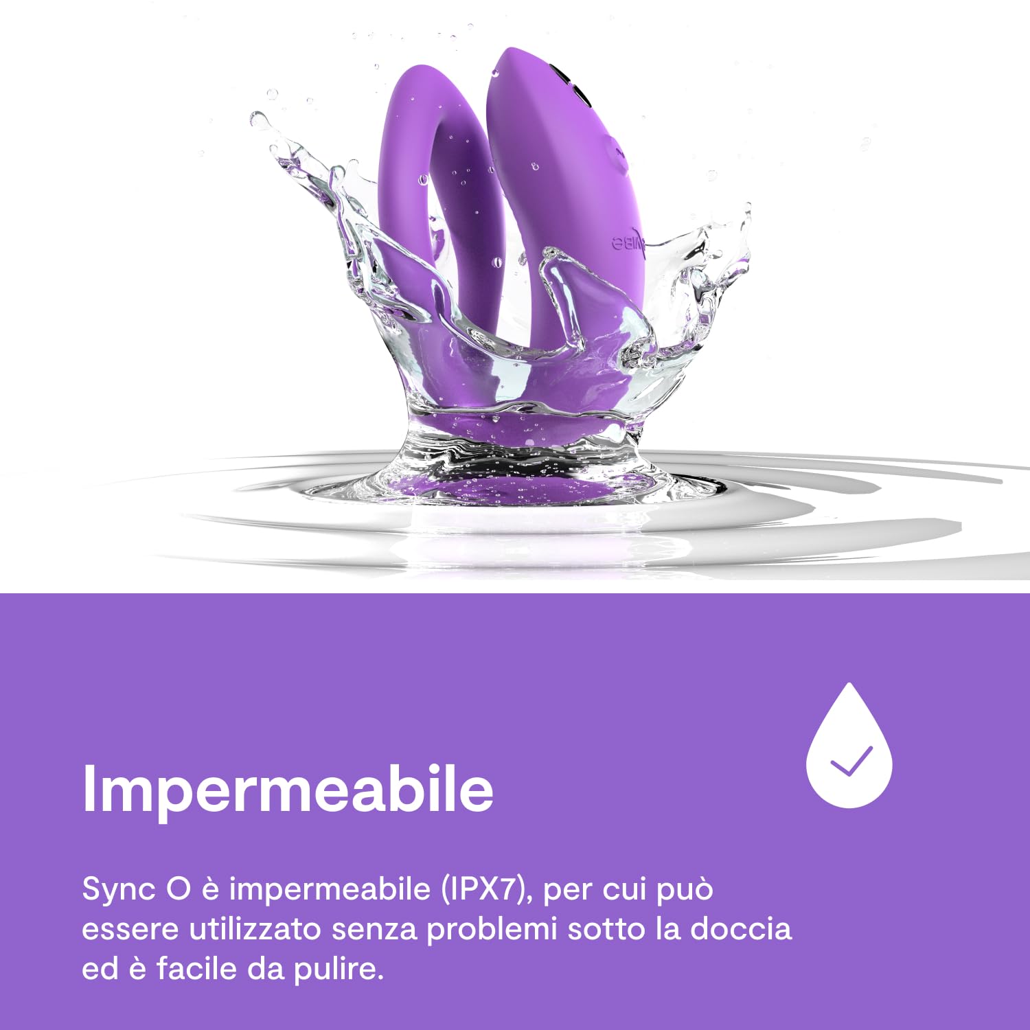 We-Vibe Sync O vibratore di coppia viola con app
