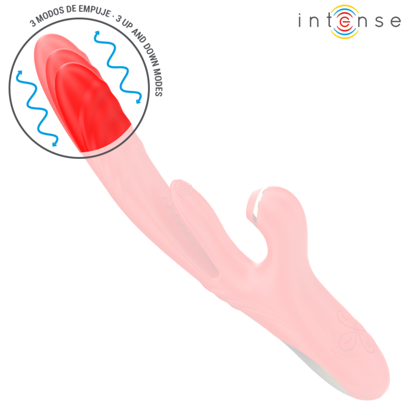 Intense Karol Rosso vibratore spinta e aspirazione