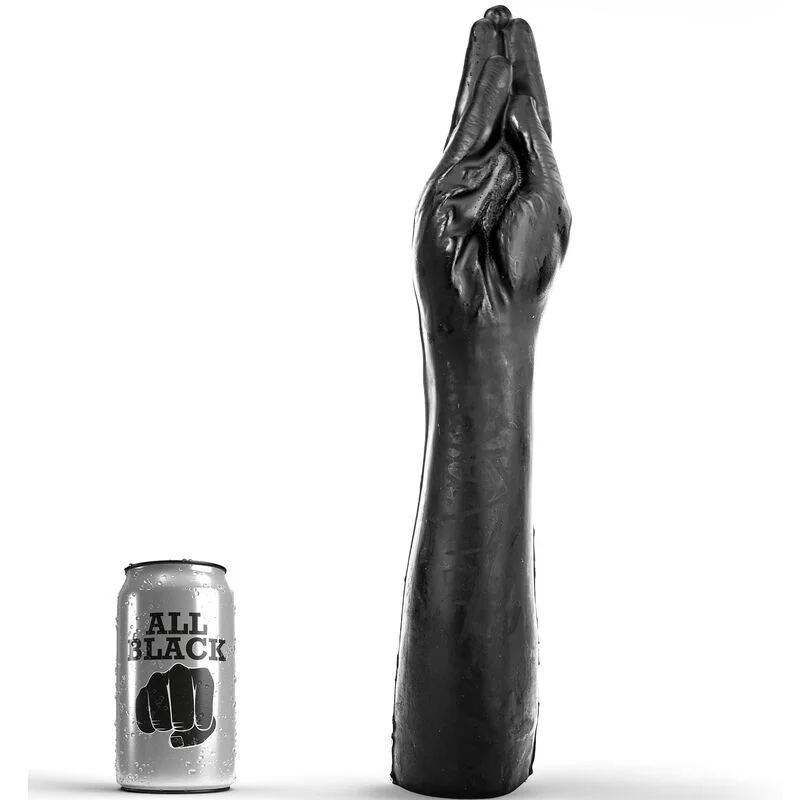 All Black Fist Gigante dildo pugno 40 cm morbido