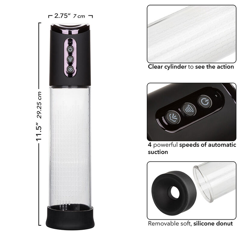 CalExotics Peak pompa pene automatica 4 velocità ricaricabile