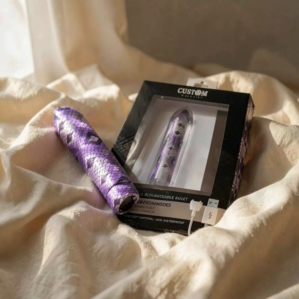 Custom Bullets Snake Viola mini vibratore 6,25 cm