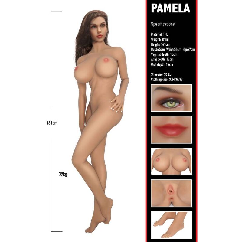 Hidden Desire Pamela Banger Babe bambola realistica 161 cm TPE