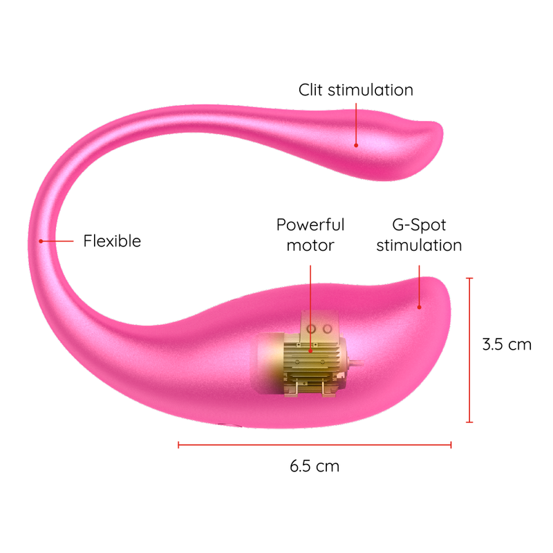 Oninder Egg ovetto vibrante rosa con app