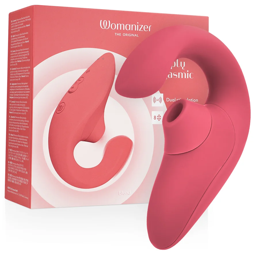 Womanizer Blend Vibrant Rose rabbit clitoride aria + punto G