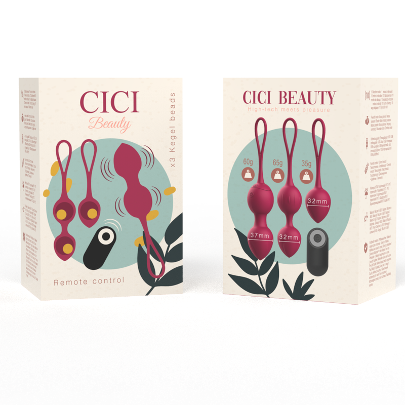 Frutille Cici Beauty set kegel vibrante 3 palline telecomando