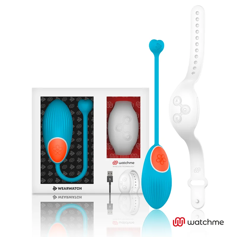 Wearwatch Egg ovetto vibrante blu niveo con orologio