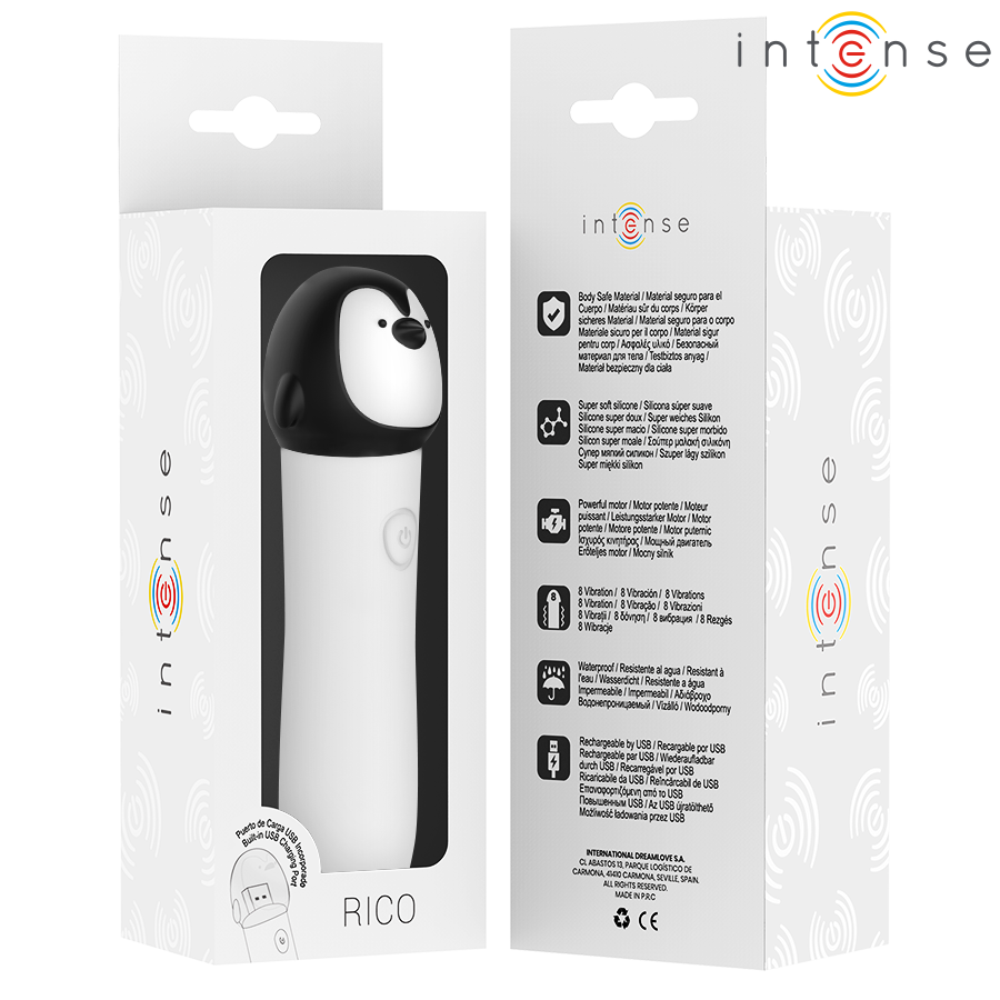 Intense Rico vibratore clitorideo bianco 8 modalità