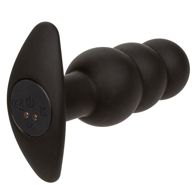 CalExotics Rock Bottom Perline plug vibrante nero silicone