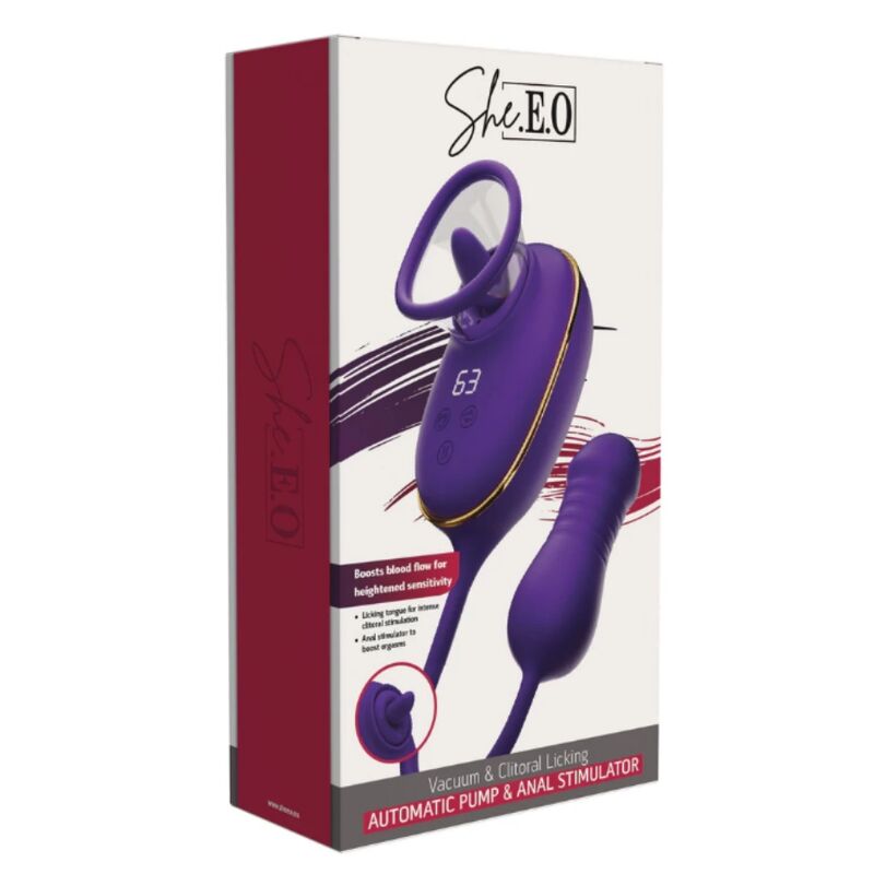 She.E.O Licking Viola succhiaclitoride anale ricaricabile silicone